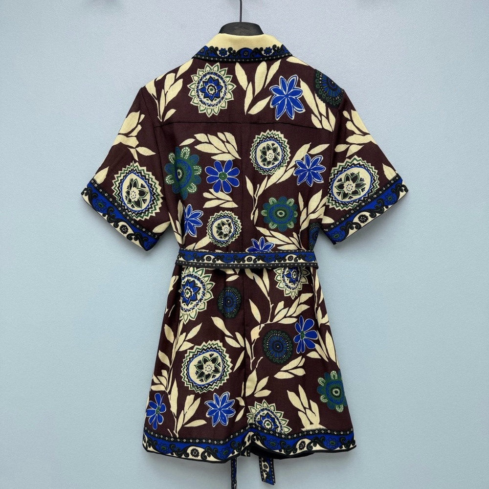 ALEMAIS Jasper Floral-Print Belted Mini Dress - Picture 7 of 8